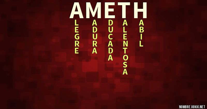 Acróstico ameth