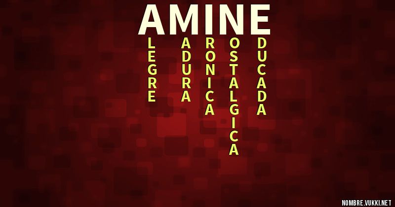 Acróstico amine