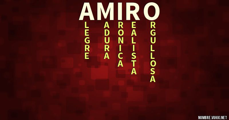 Acróstico amiro