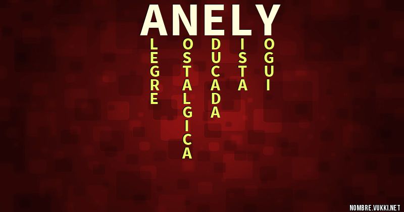 Qué significa anely