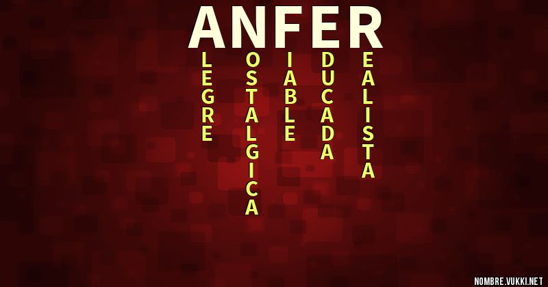 Acróstico anfer