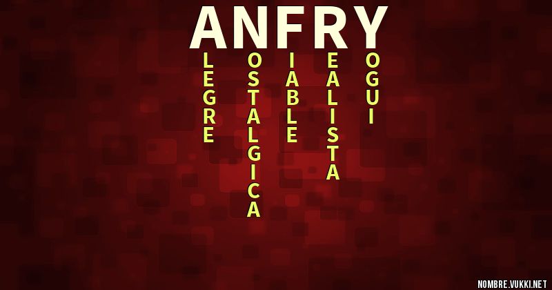 Acróstico anfry