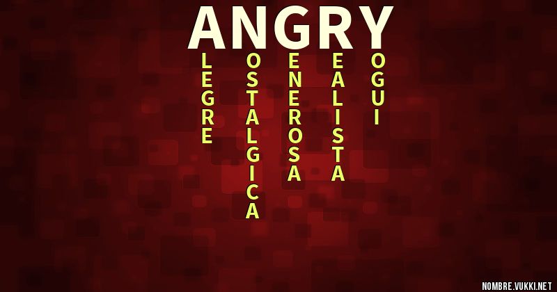 Acróstico angry