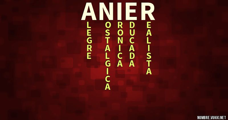 Acróstico anier