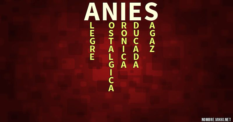 Acróstico anies