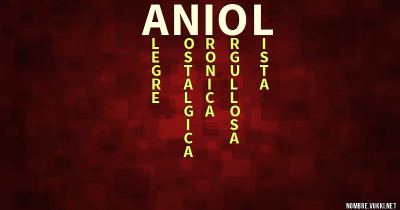 Acróstico aniol