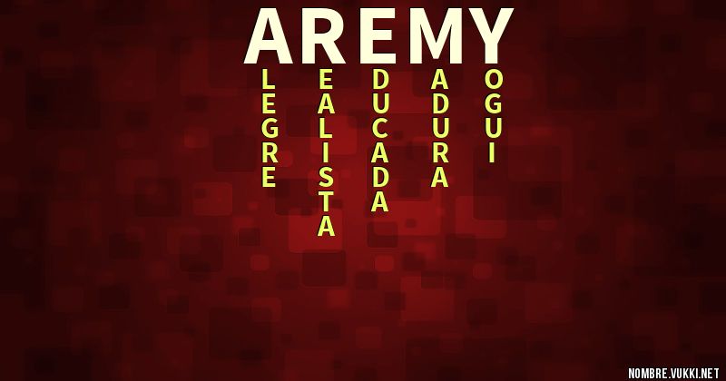 Acróstico aremy