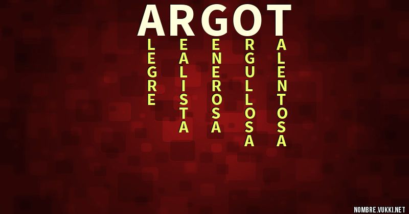 Acróstico argot