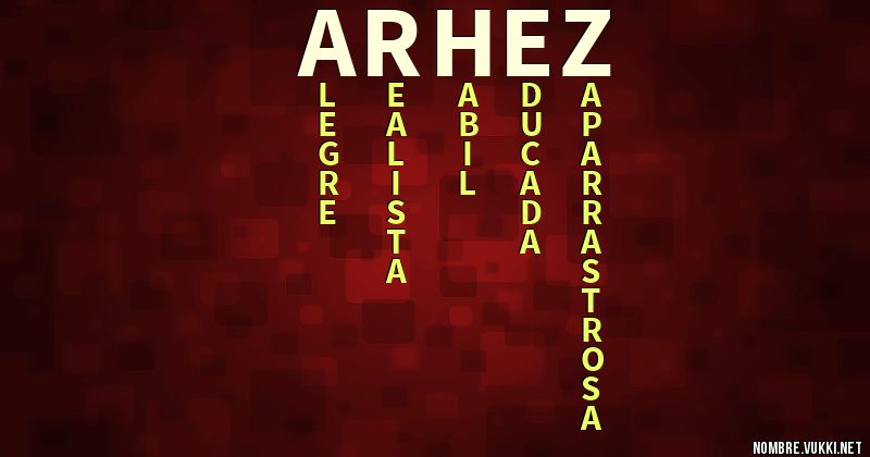 Acróstico arhez