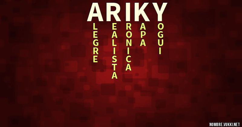 Acróstico ariky