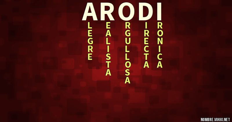 Acróstico arodi