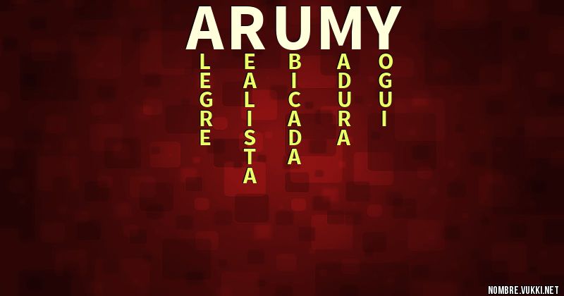 Acróstico arumy