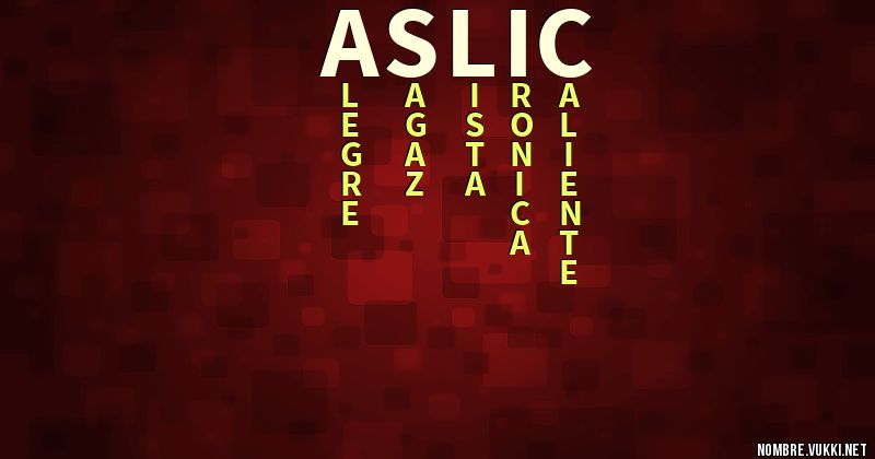 Acróstico aslic