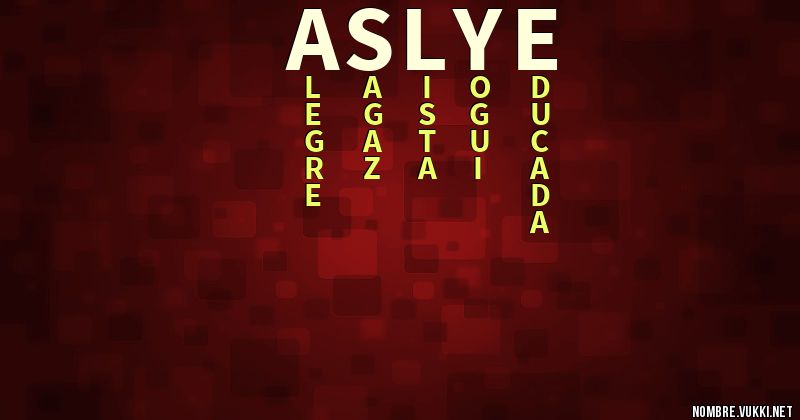 Acróstico aslye