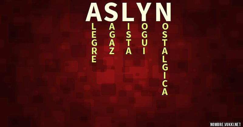 Acróstico aslyn