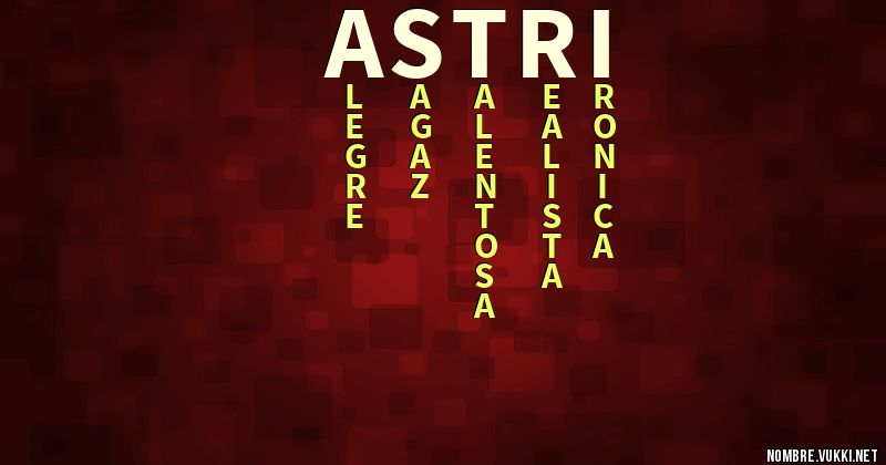 Acróstico astri