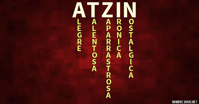 Acróstico atzin