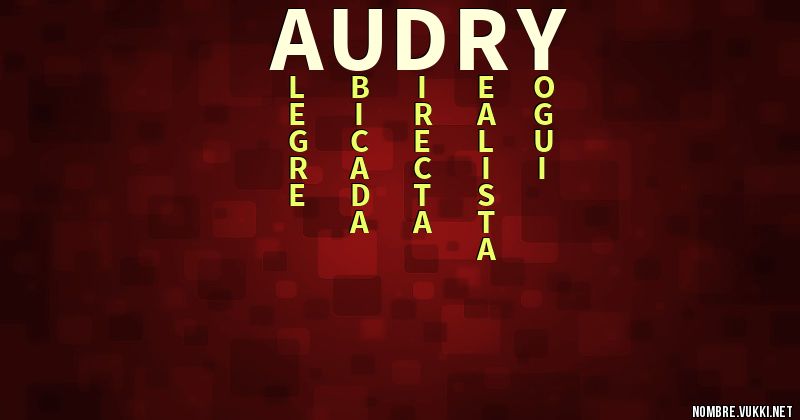 Acróstico audry