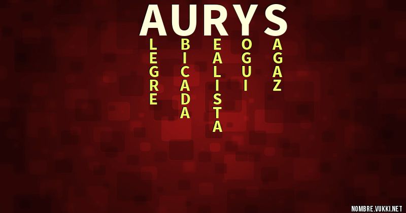 Acróstico aurys