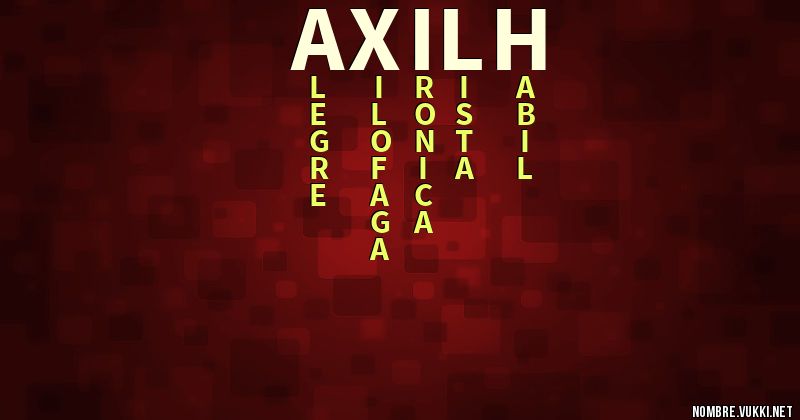 Acróstico axilh