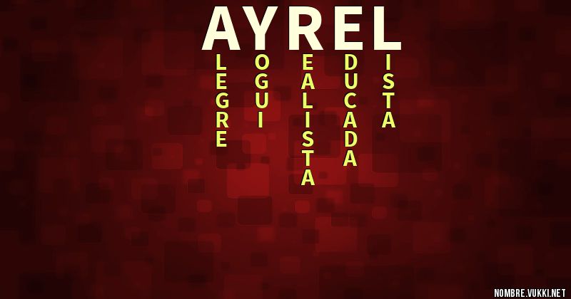 Acróstico ayrel