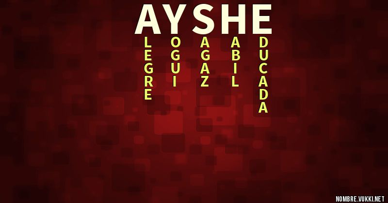 Acróstico ayshe