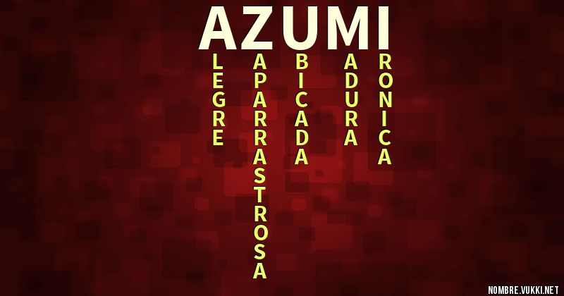 Acróstico azumi