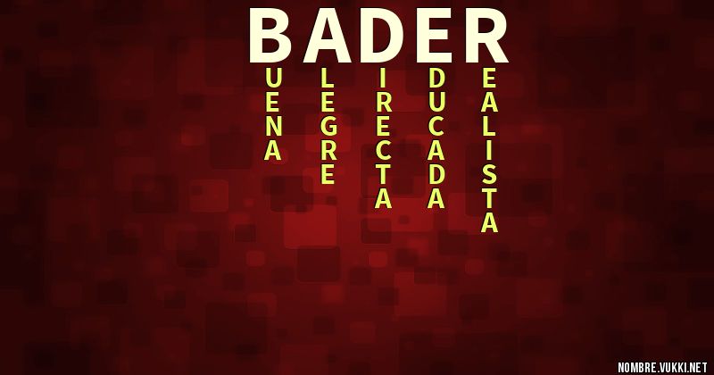 Acróstico bader