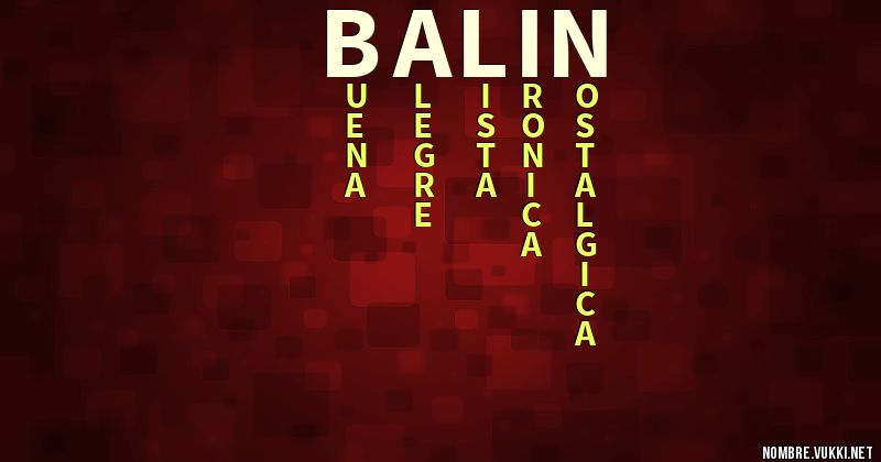 Acróstico balin