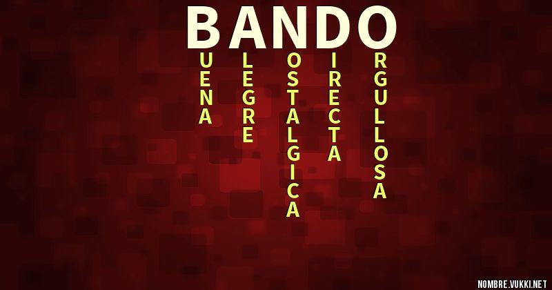 Acróstico bando