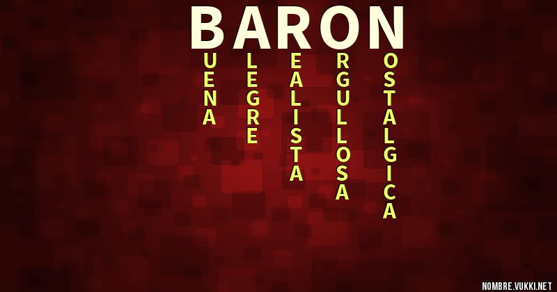 Acróstico baron