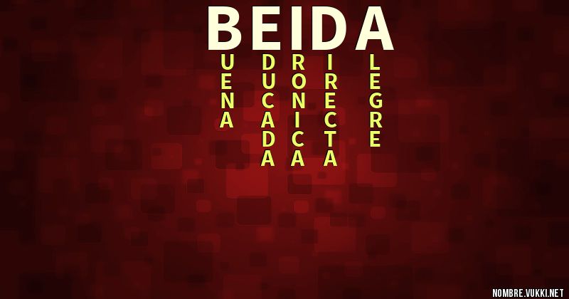 Acróstico beida