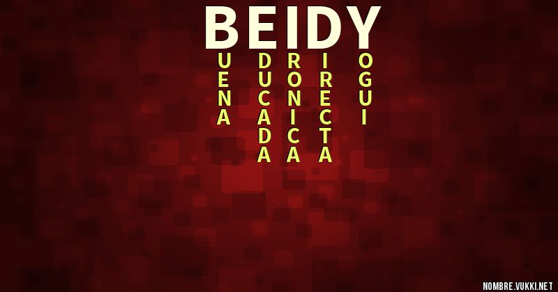 Acróstico beidy