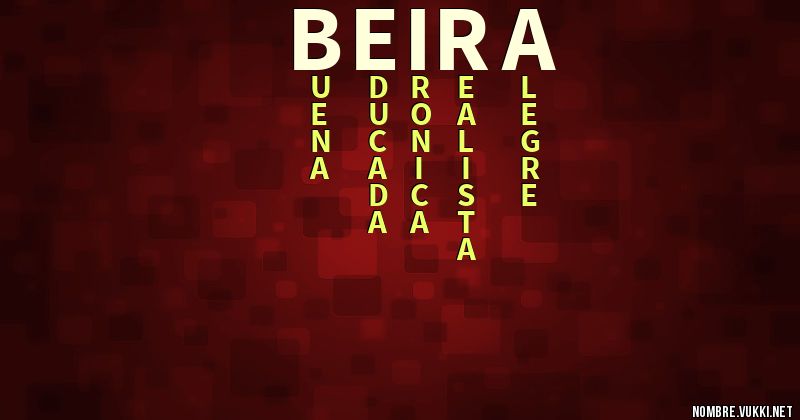 Acróstico beira