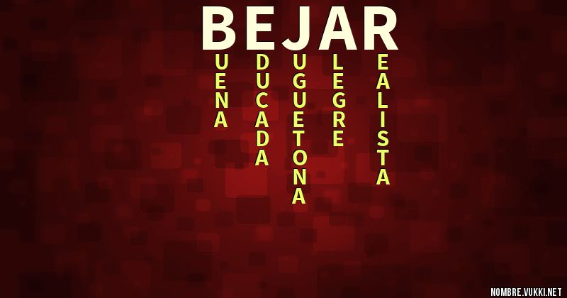 Acróstico bejar