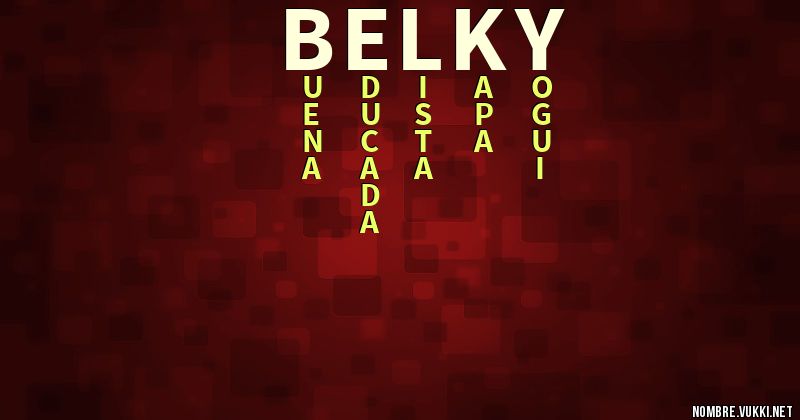 Acróstico belky