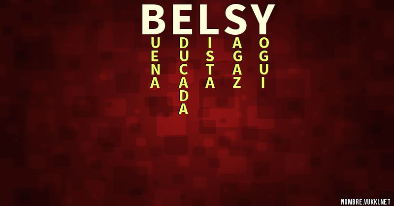 Acróstico belsy