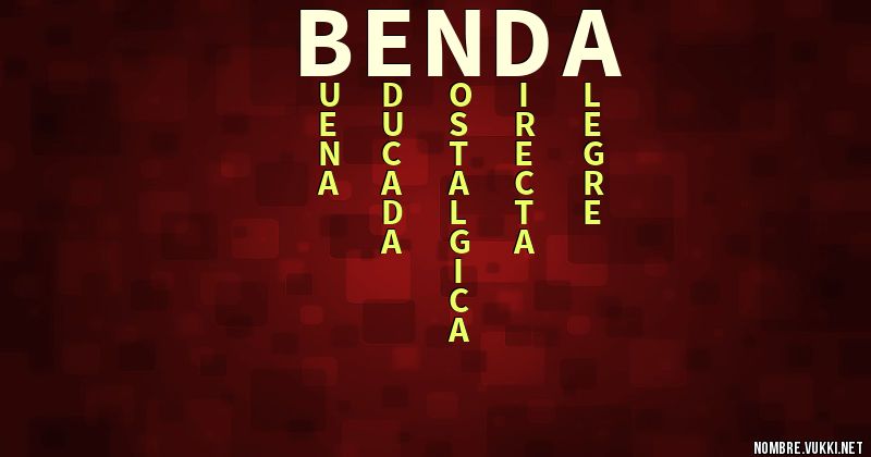 Acróstico benda