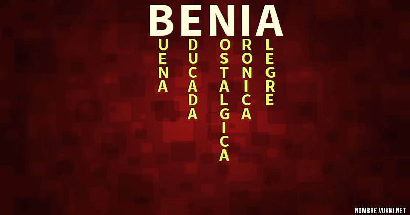Acróstico benia