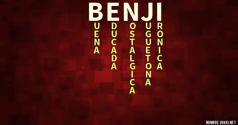 Acróstico benji