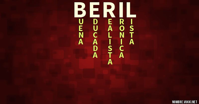 Acróstico beril