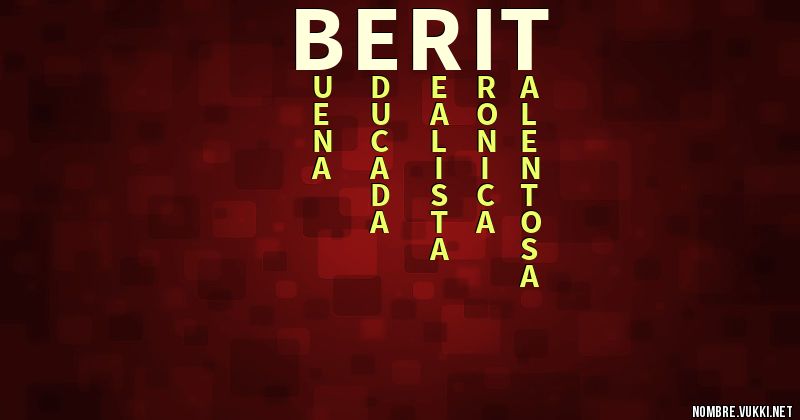 Acróstico berit