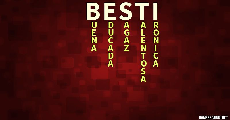 Acróstico besti