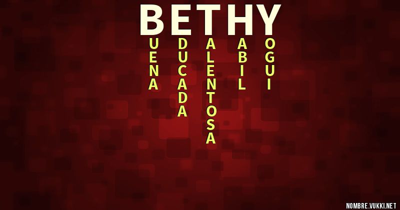 Acróstico bethy