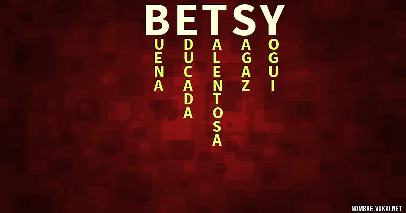 Acróstico betsy