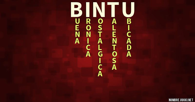 Acróstico bintu