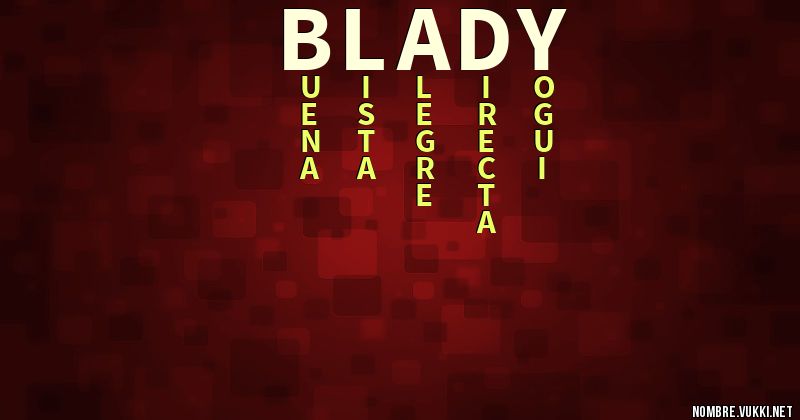 Acróstico blady