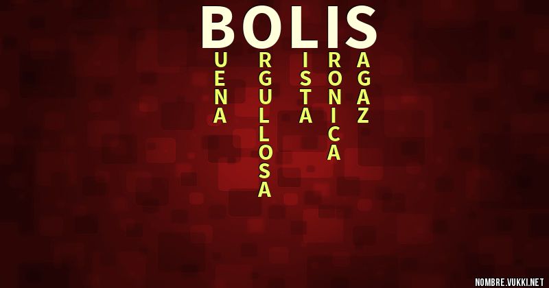 Acróstico bolis