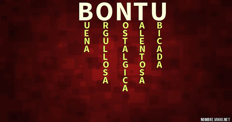 Acróstico bontu