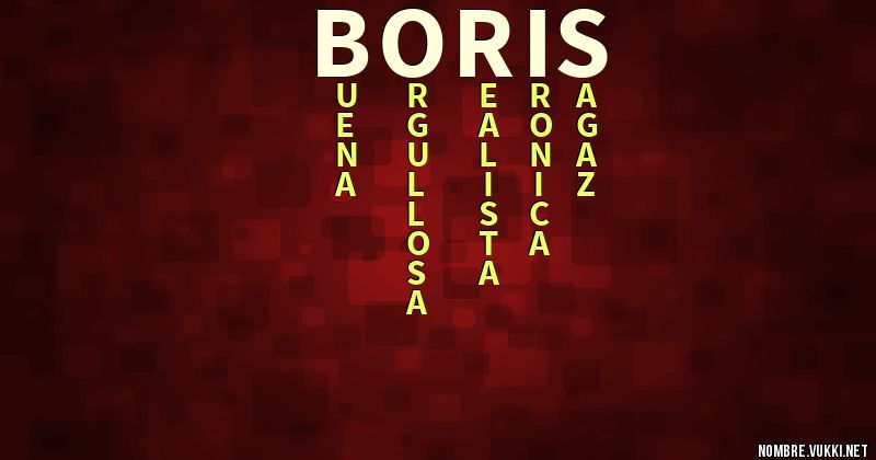 Acróstico boris